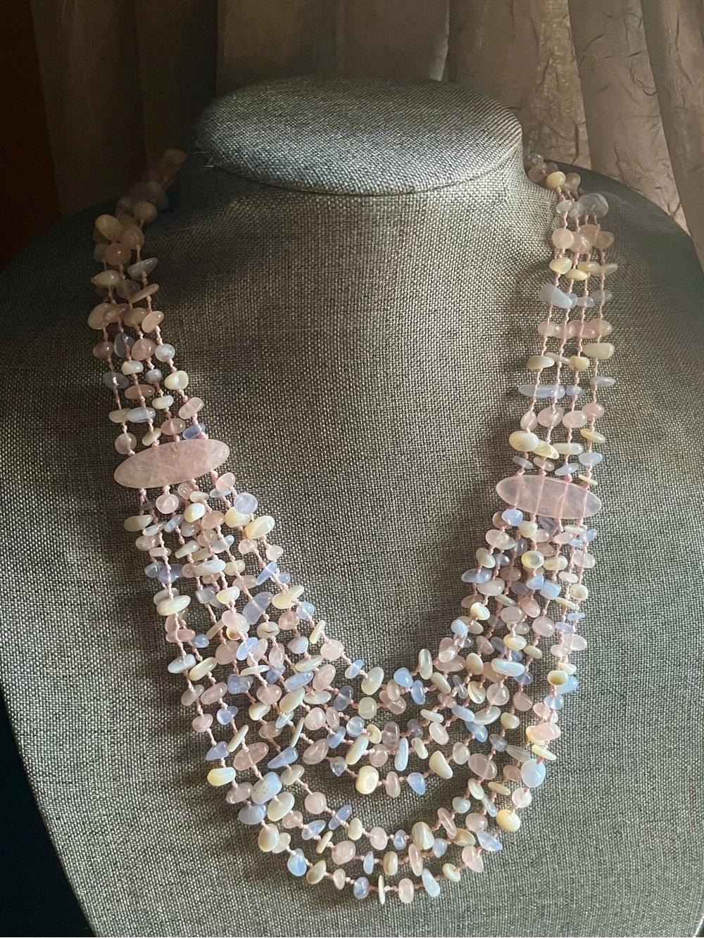 SAJEN Multistrand Gemstone Statement Necklace